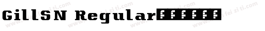 GillSN Regular字体转换